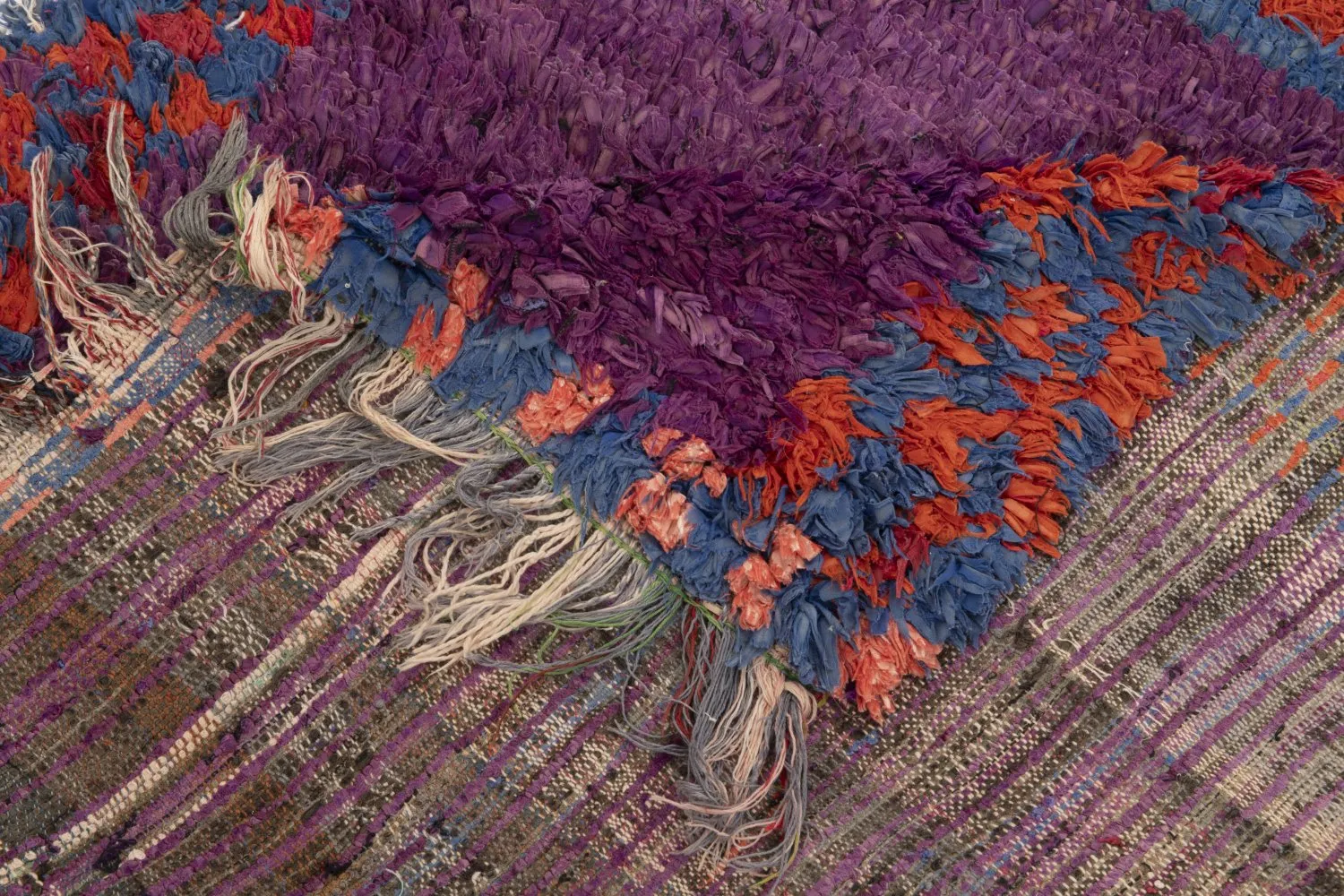 Marokkansk berber tæppe Boucherouite 240 x 130 cm