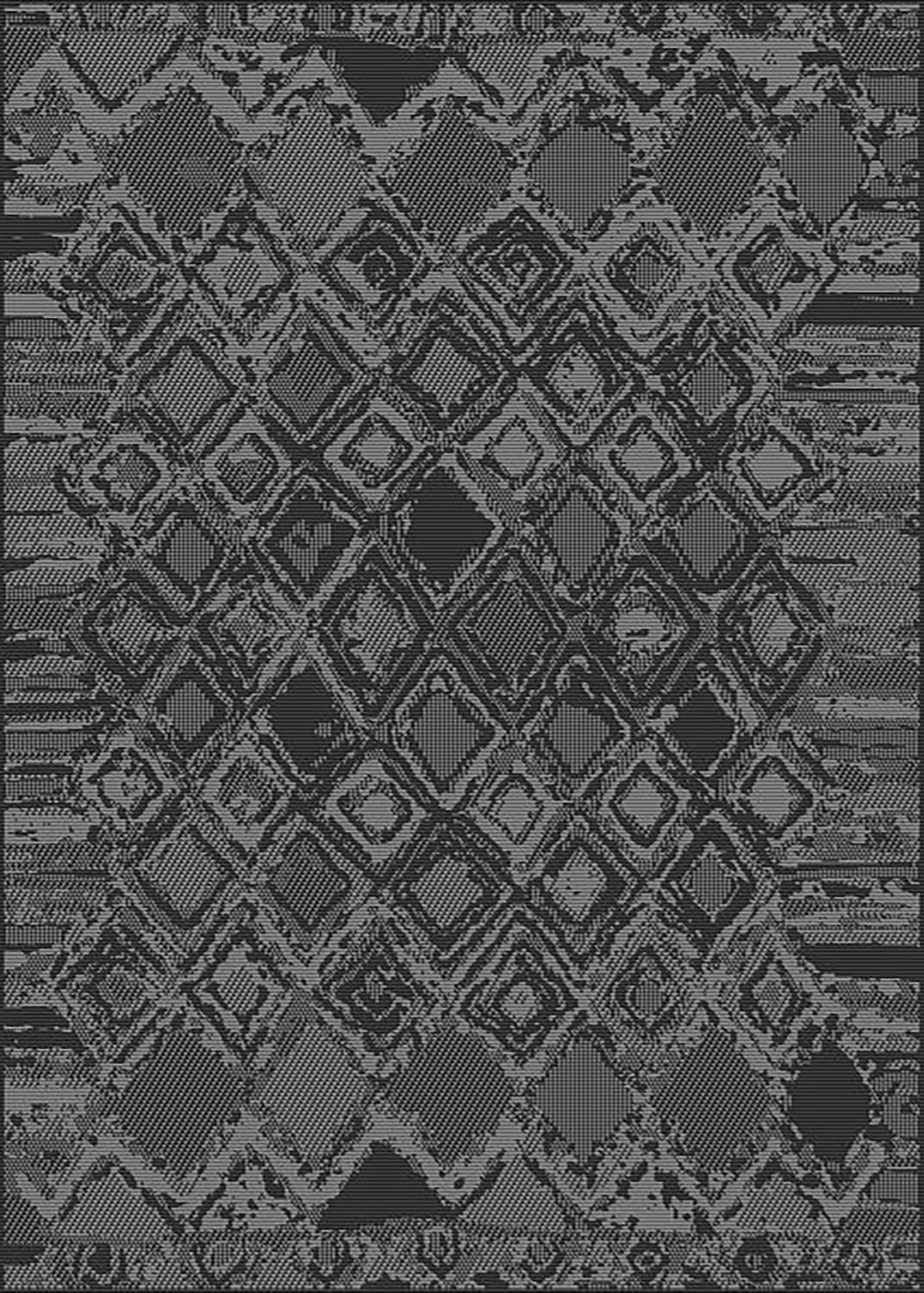 Tæpper til indendørs/udendørs brug - Brussels Night (sort)