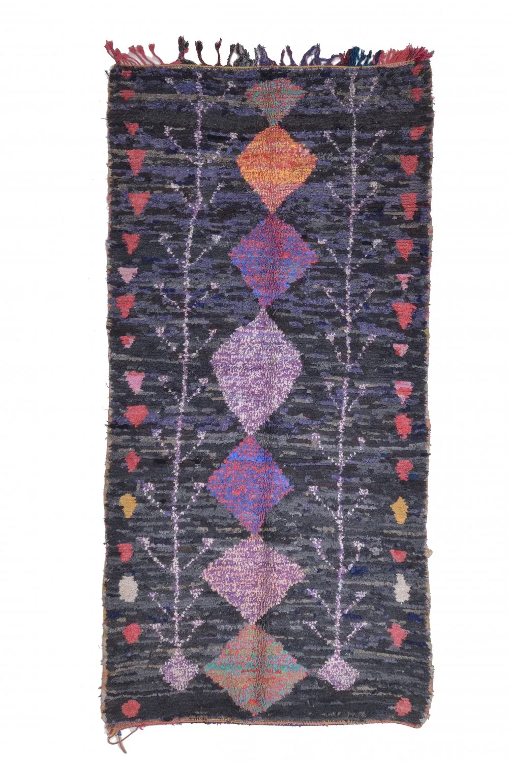 Marokkansk berber tæppe Boucherouite 285 x 135 cm