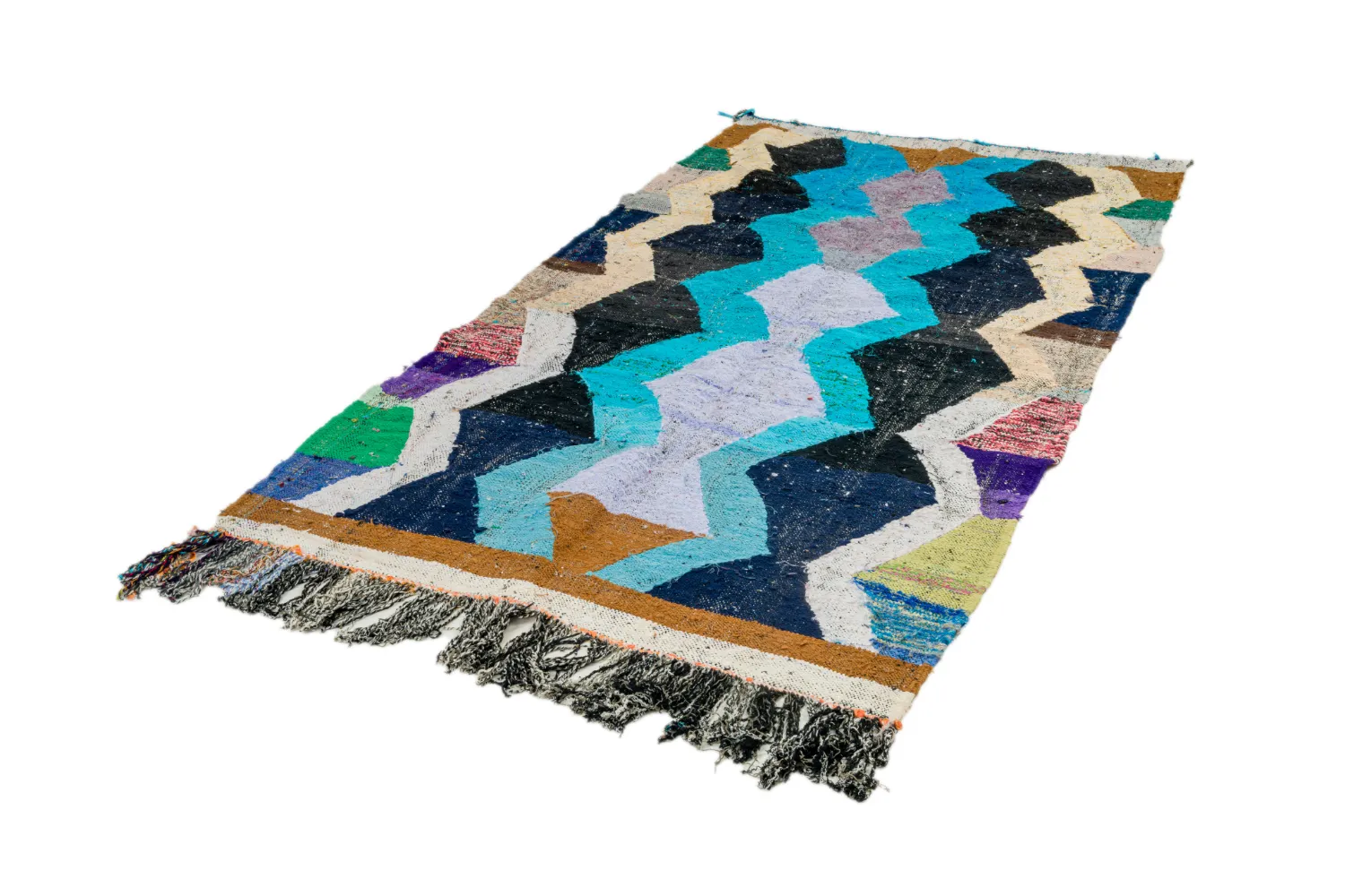 Marokkansk berber tæppe Boucherouite 155 x 250 cm