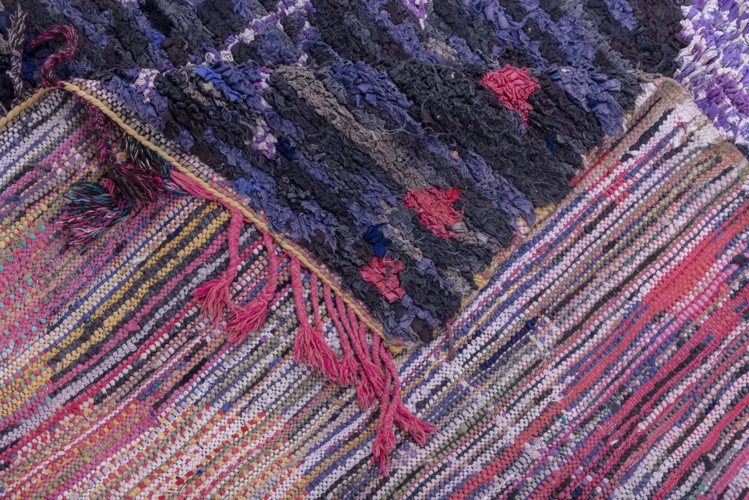 Marokkansk berber tæppe Boucherouite 285 x 135 cm