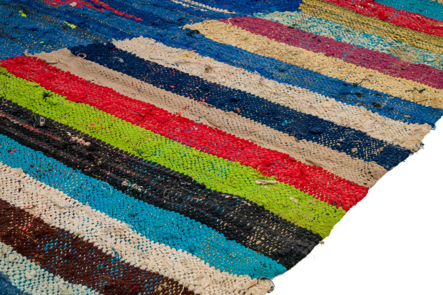 Marokkansk berber tæppe Boucherouite 135 x 230 cm