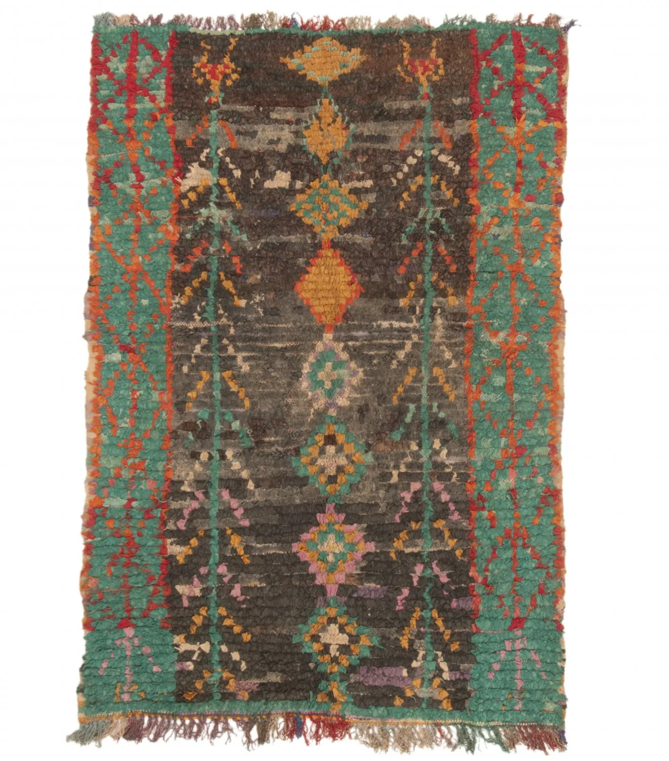 Marokkansk berber tæppe Boucherouite 180 x 120 cm