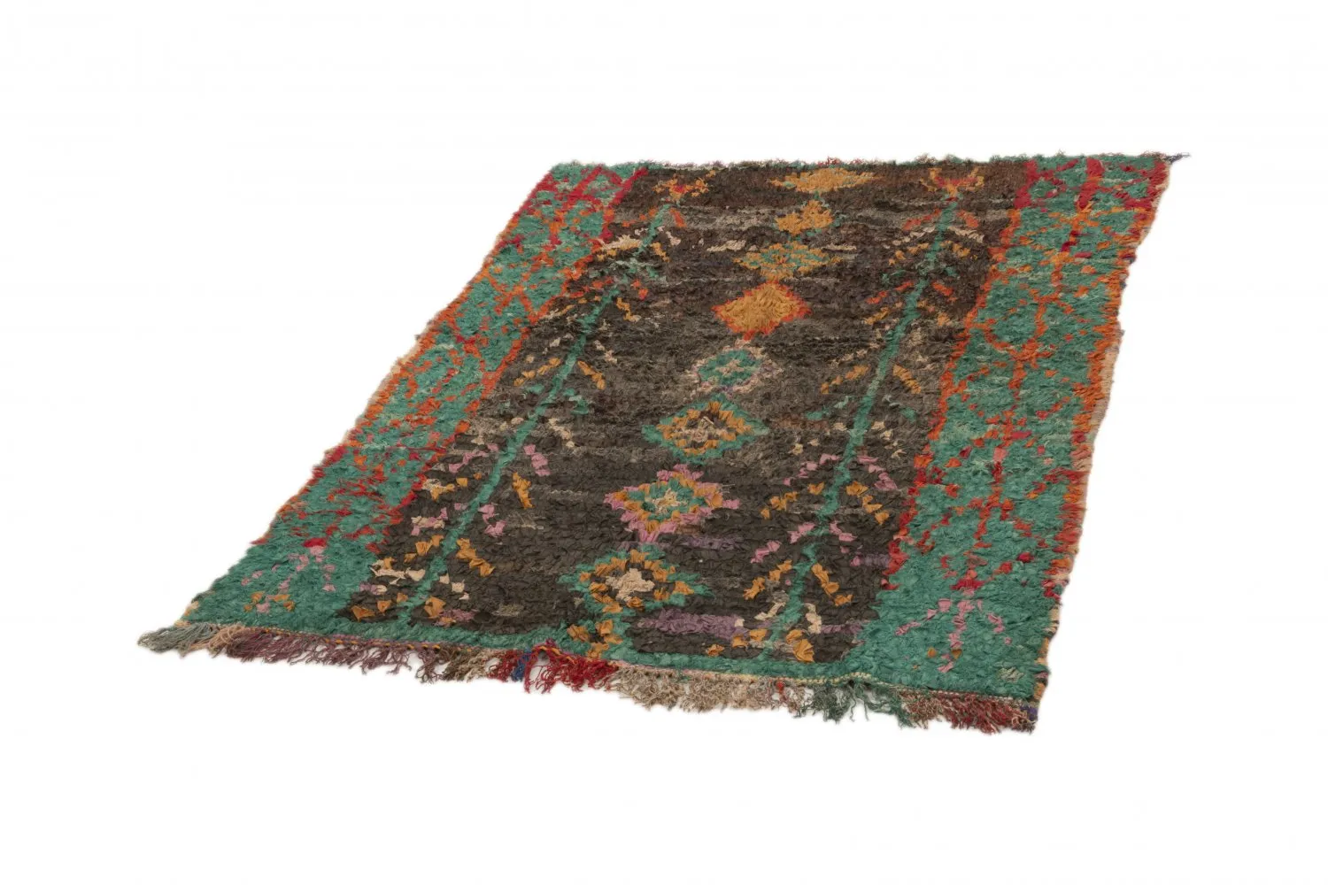 Marokkansk berber tæppe Boucherouite 180 x 120 cm