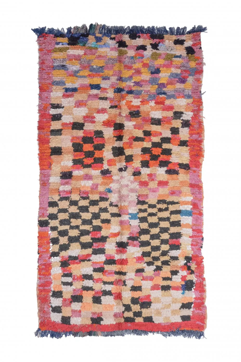 Marokkansk berber tæppe Boucherouite 280 x 145 cm