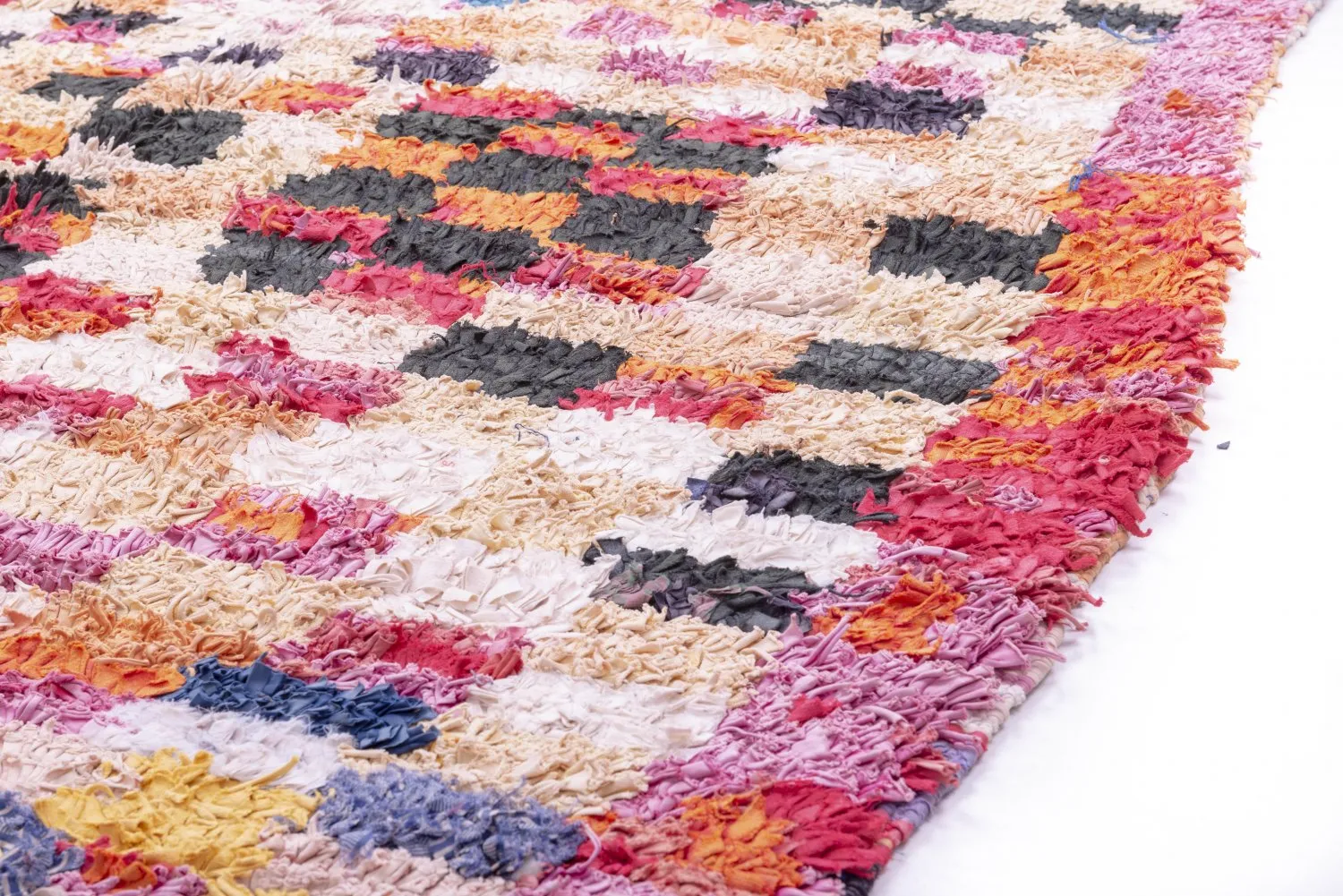 Marokkansk berber tæppe Boucherouite 280 x 145 cm