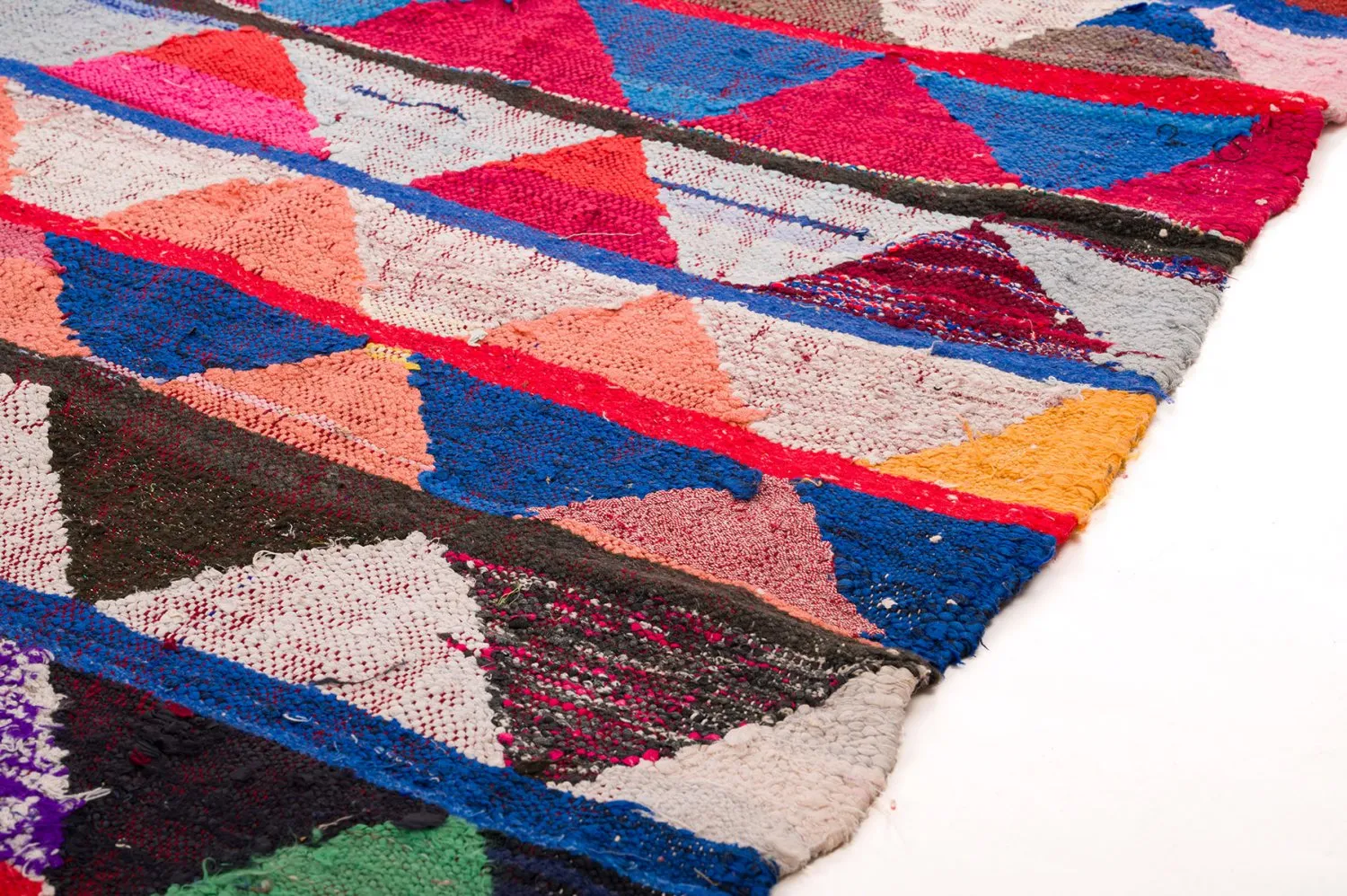 Marokkansk berber tæppe Boucherouite 145 x 240 cm