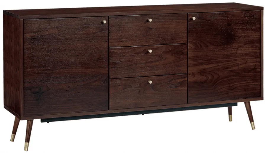 TV-bord / Kommode - Prime (valnød/messing)