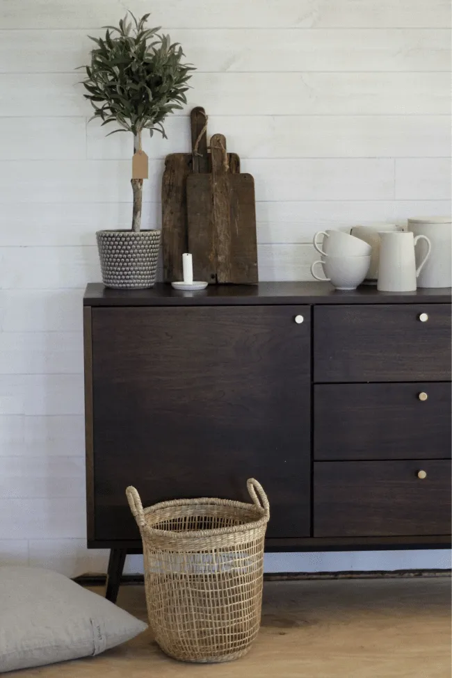 TV-bord / Kommode - Prime (valnød/messing)