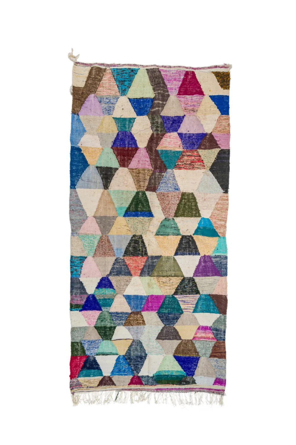 Marokkansk berber tæppe Boucherouite 150 x 305 cm