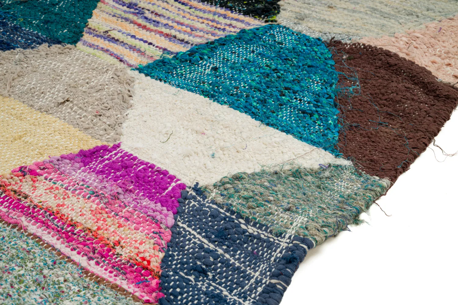 Marokkansk berber tæppe Boucherouite 150 x 305 cm