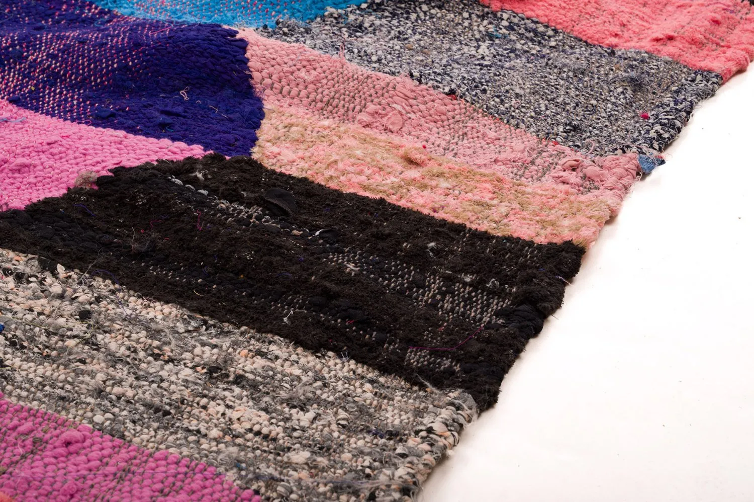 Marokkansk berber tæppe Boucherouite 150 x 305 cm