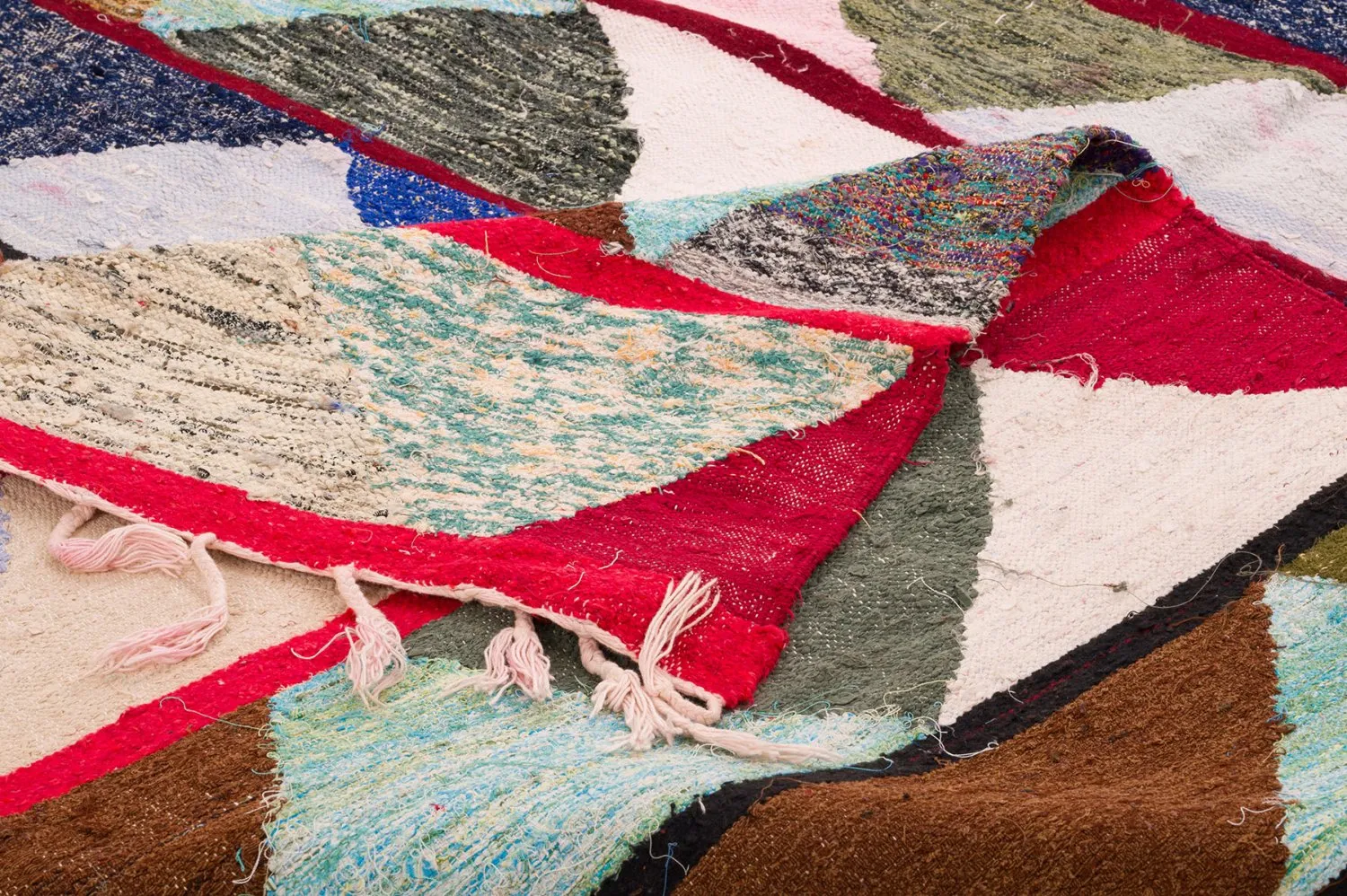 Marokkansk berber tæppe Boucherouite 145 x 220 cm