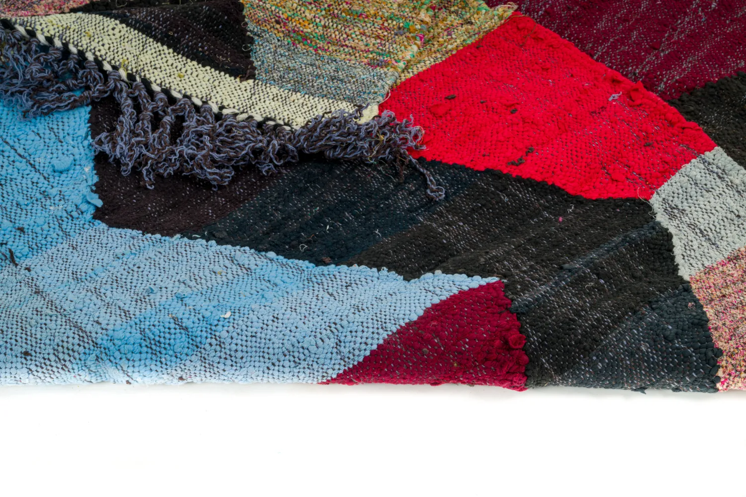 Marokkansk berber tæppe Boucherouite 135 x 240 cm