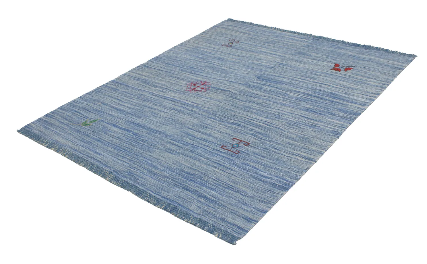 Orientalsk Tæppe - Modern Kelim Hand Woven - 155 x 203 cm