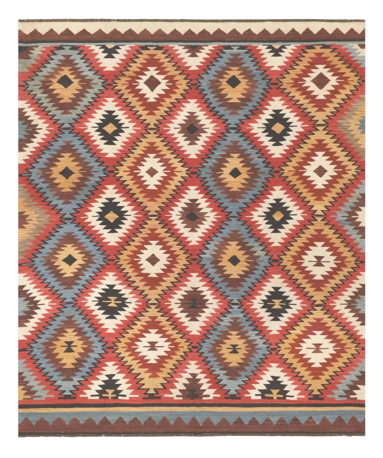 Orientalsk Tæppe - Hazara Kelim Hand Woven - 247 x 288 cm