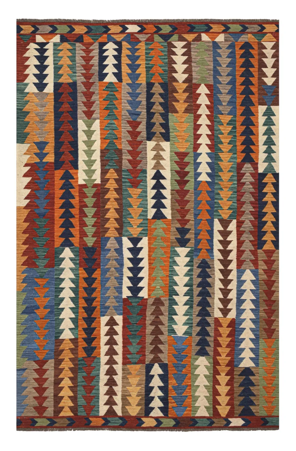 Orientalsk Tæppe - Hazara Kelim Hand Woven - 194 x 299 cm
