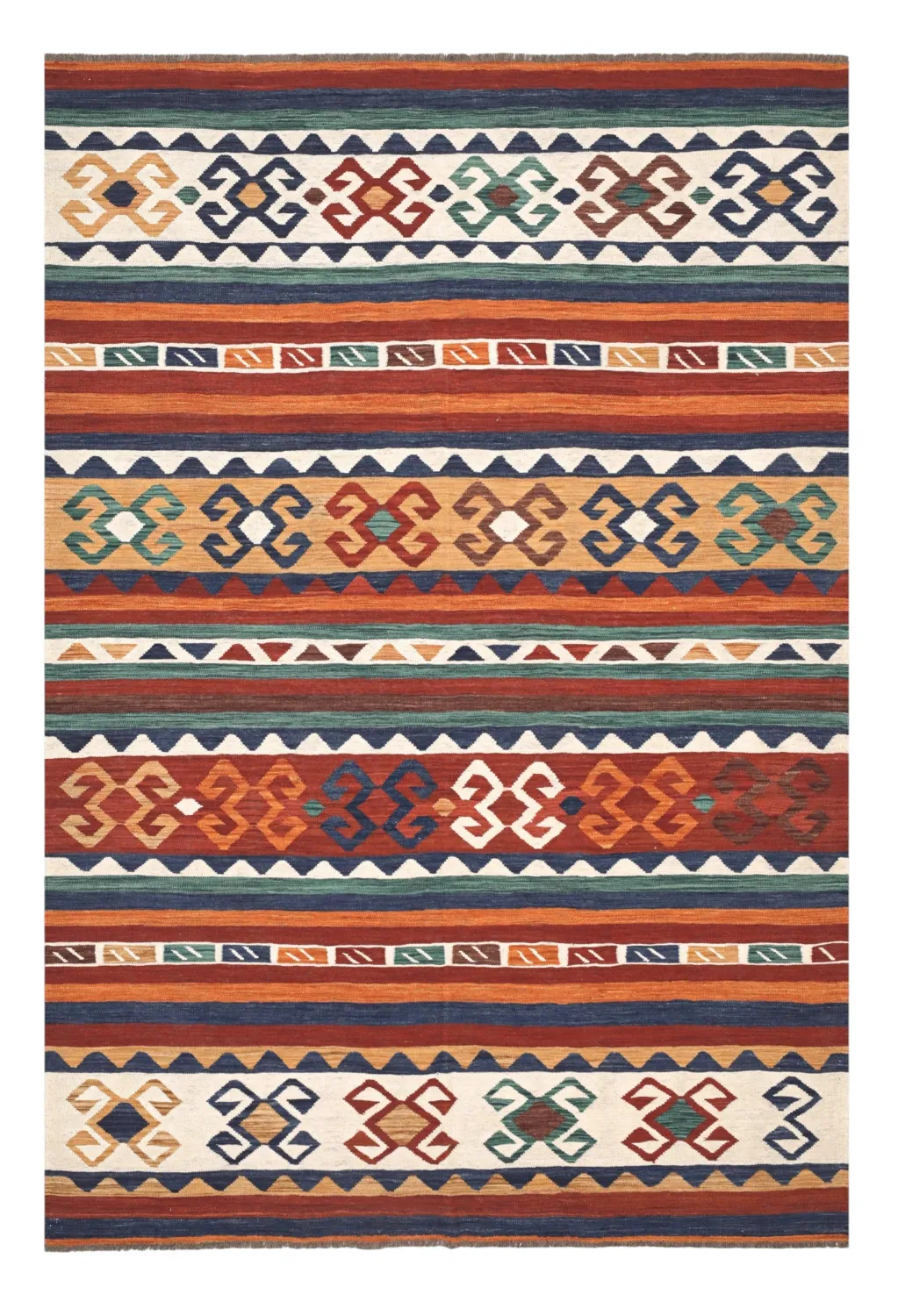 Orientalsk Tæppe - Hazara Kelim Hand Woven - 205 x 287 cm