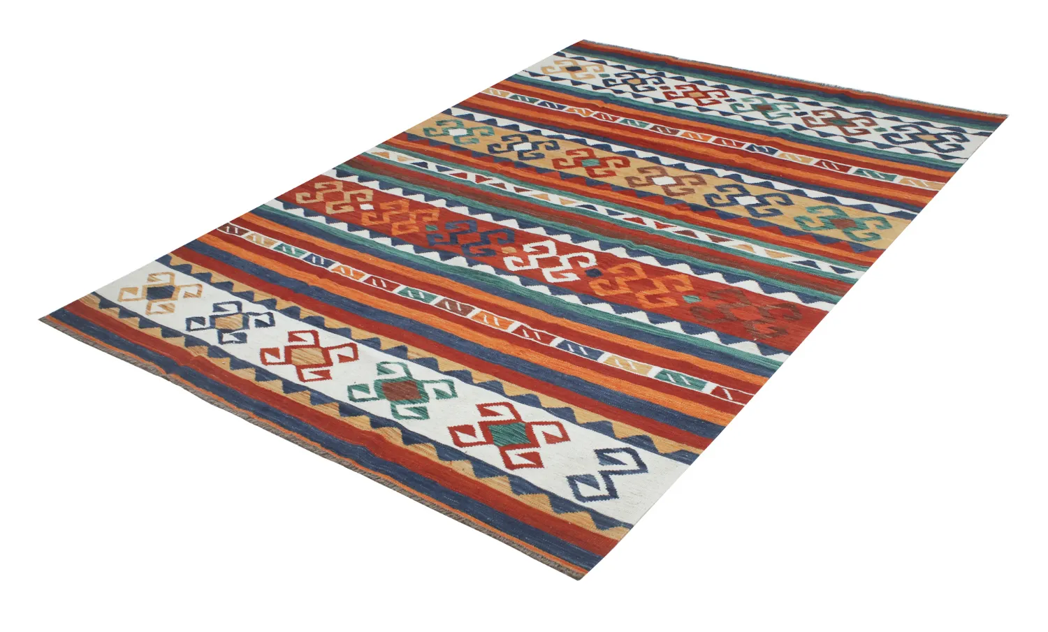Orientalsk Tæppe - Hazara Kelim Hand Woven - 205 x 287 cm