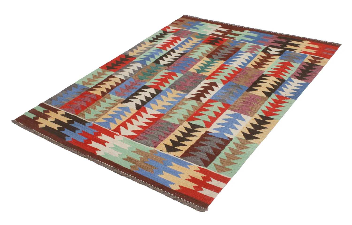 Orientalsk Tæppe - Hazara Kelim Hand Woven - 154 x 201 cm