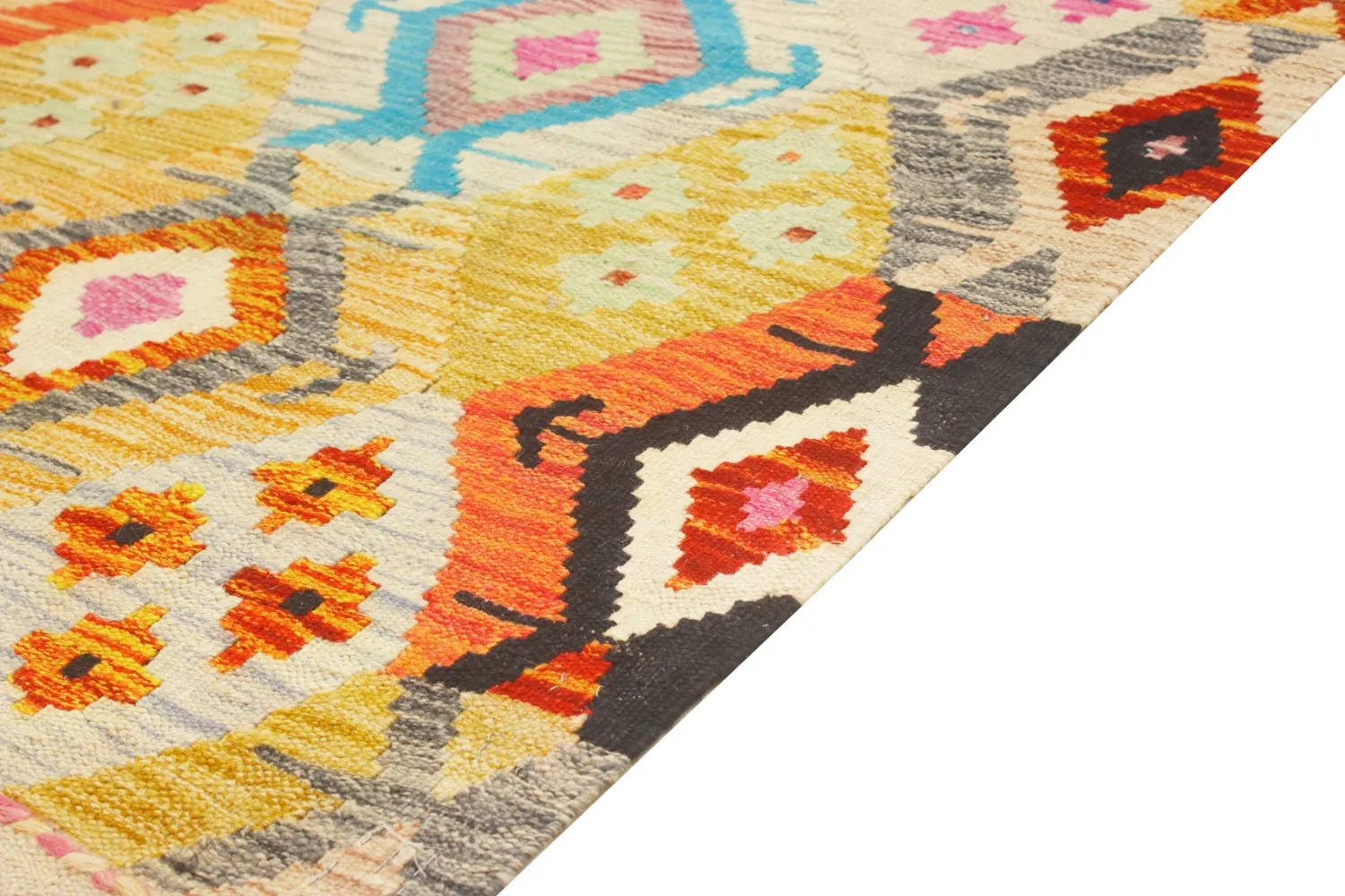 Orientalsk Tæppe - Vegi Kelim Hand Woven - 86 x 125 cm