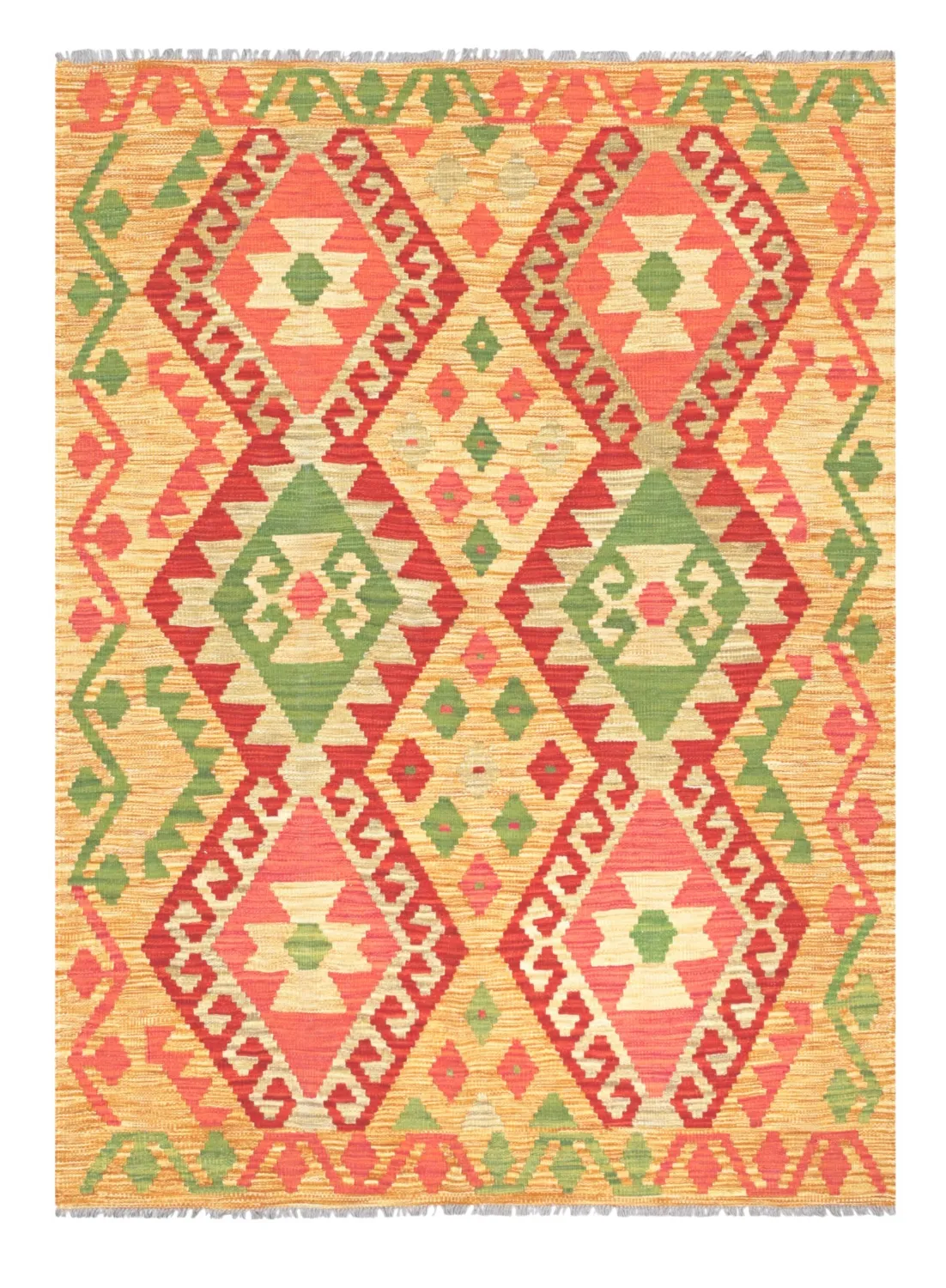 Orientalsk Tæppe - Vegi Kelim Hand Woven - 129 x 177 cm