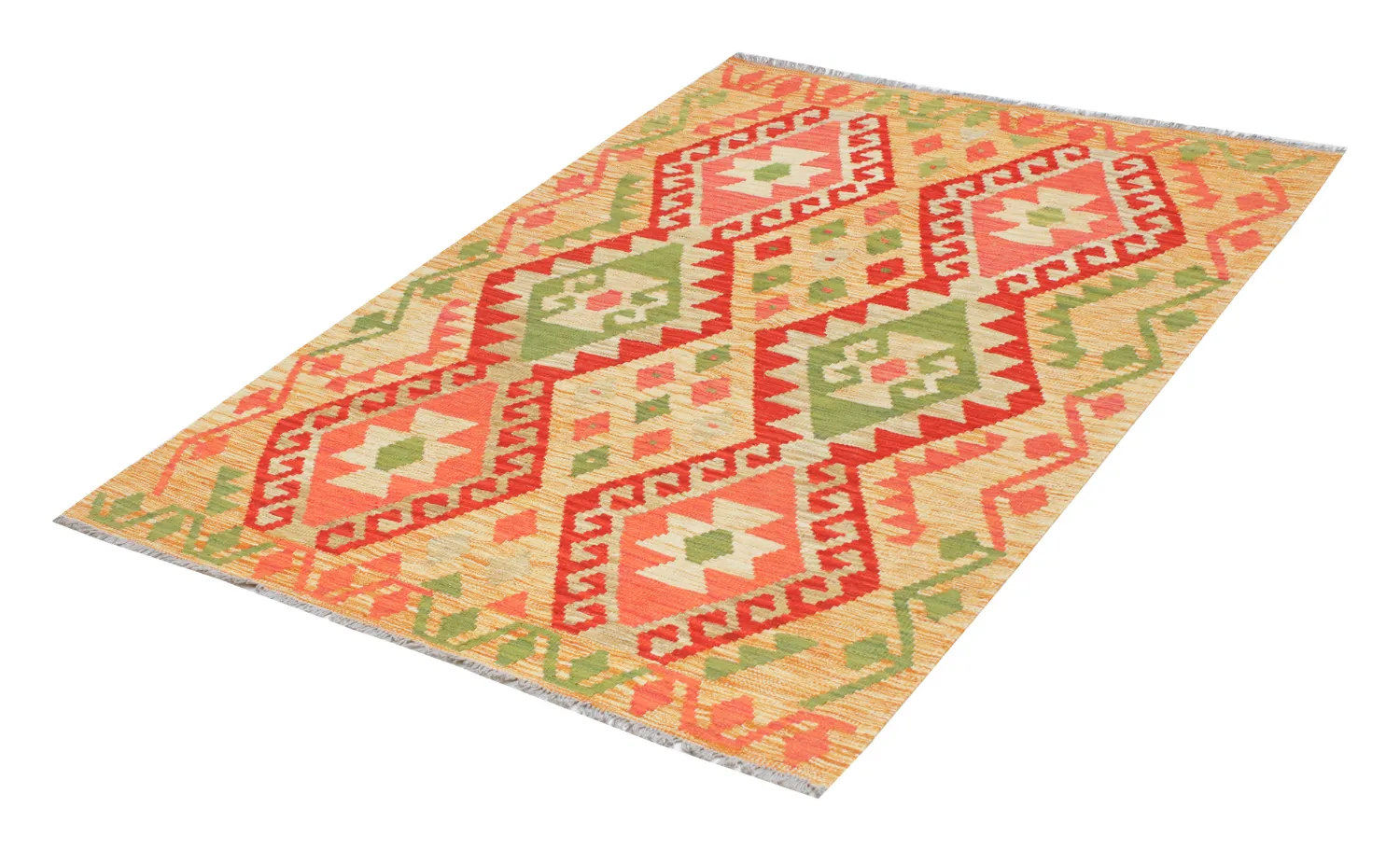 Orientalsk Tæppe - Vegi Kelim Hand Woven - 129 x 177 cm