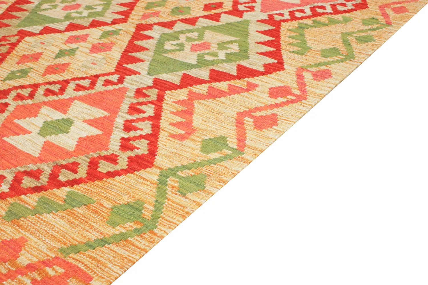 Orientalsk Tæppe - Vegi Kelim Hand Woven - 129 x 177 cm