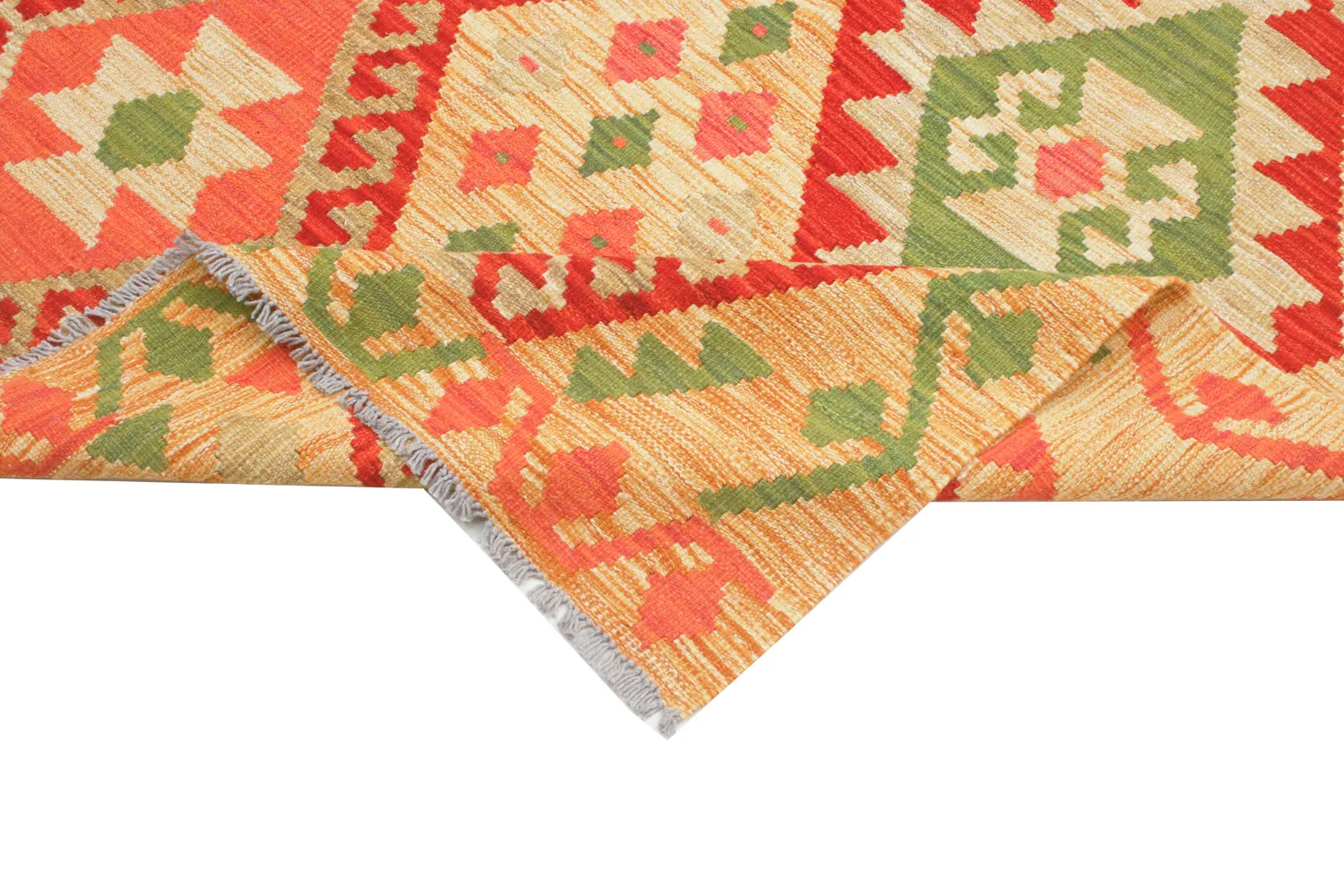 Orientalsk Tæppe - Vegi Kelim Hand Woven - 129 x 177 cm