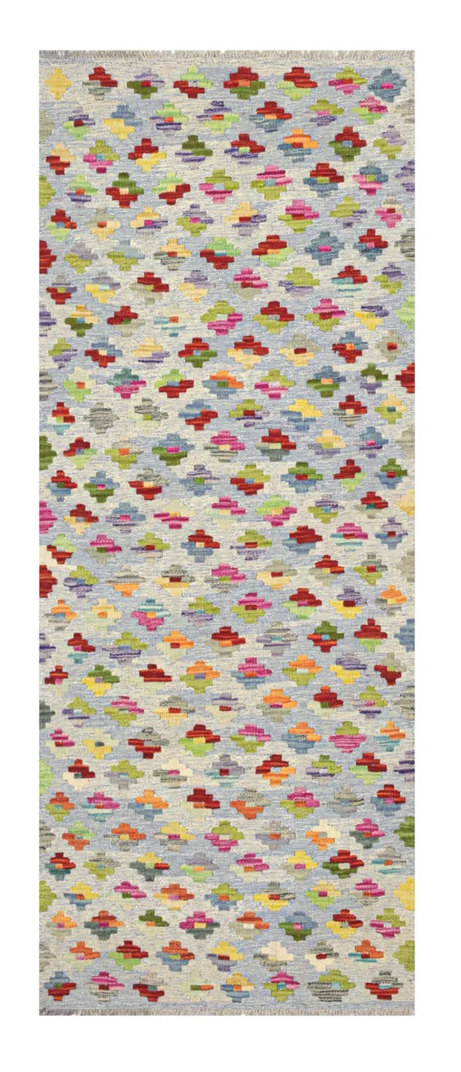 Orientalsk Tæppe - Vegi Kelim Hand Woven - 77 x 197 cm