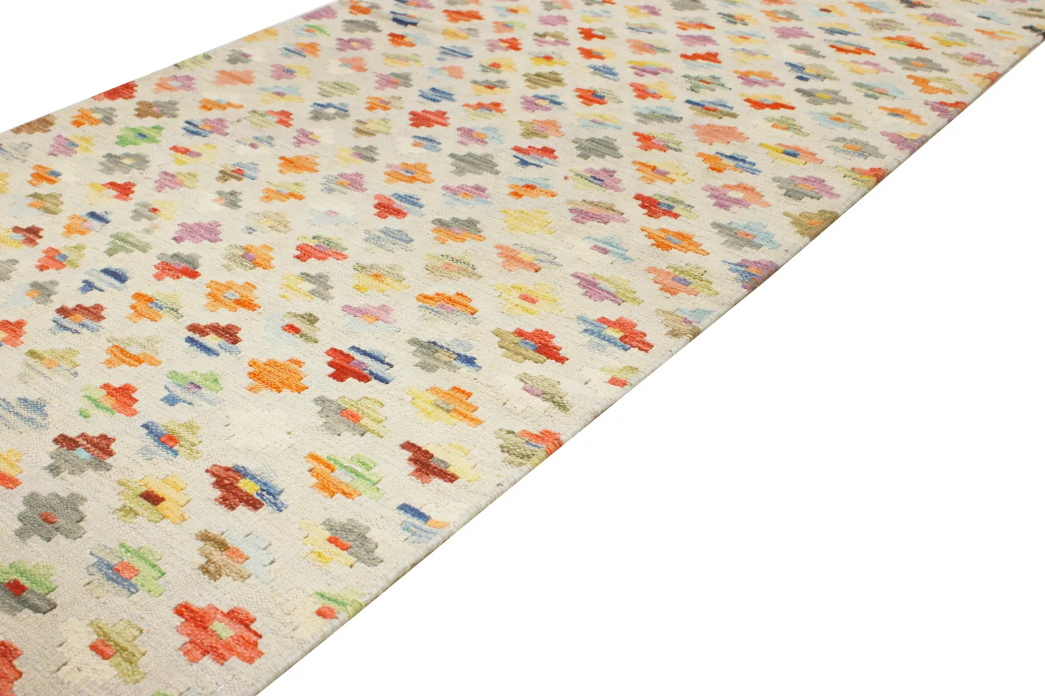 Orientalsk Tæppe - Vegi Kelim Hand Woven - 77 x 197 cm