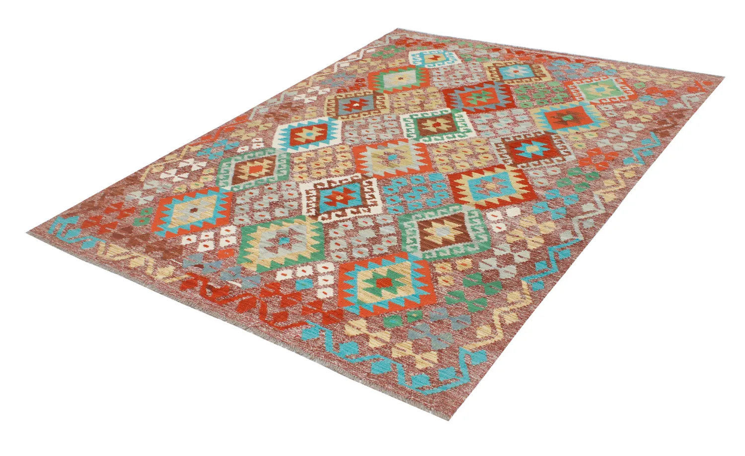 Orientalsk Tæppe - Vegi Kelim Hand Woven - 174 x 241 cm