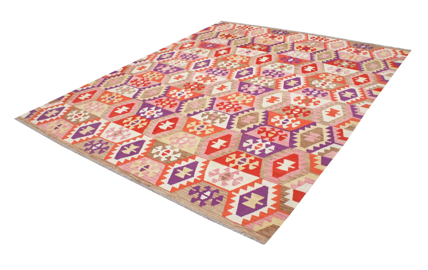 Orientalsk Tæppe - Vegi Kelim Hand Woven - 251 x 300 cm