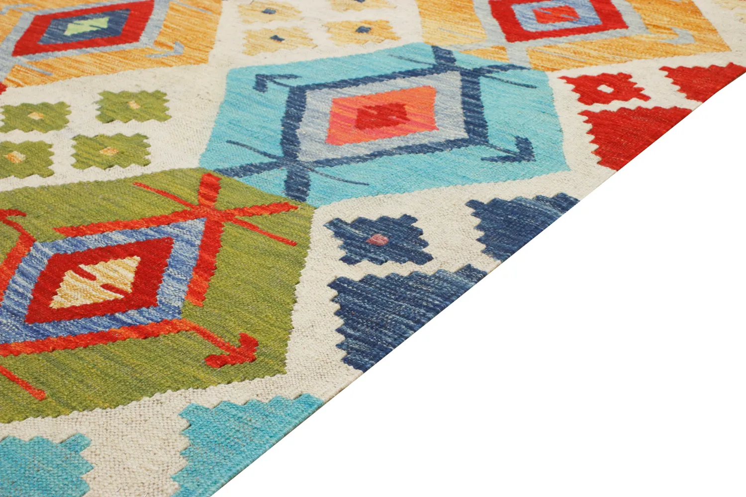 Orientalsk Tæppe - Vegi Kelim Hand Woven - 114 x 172 cm
