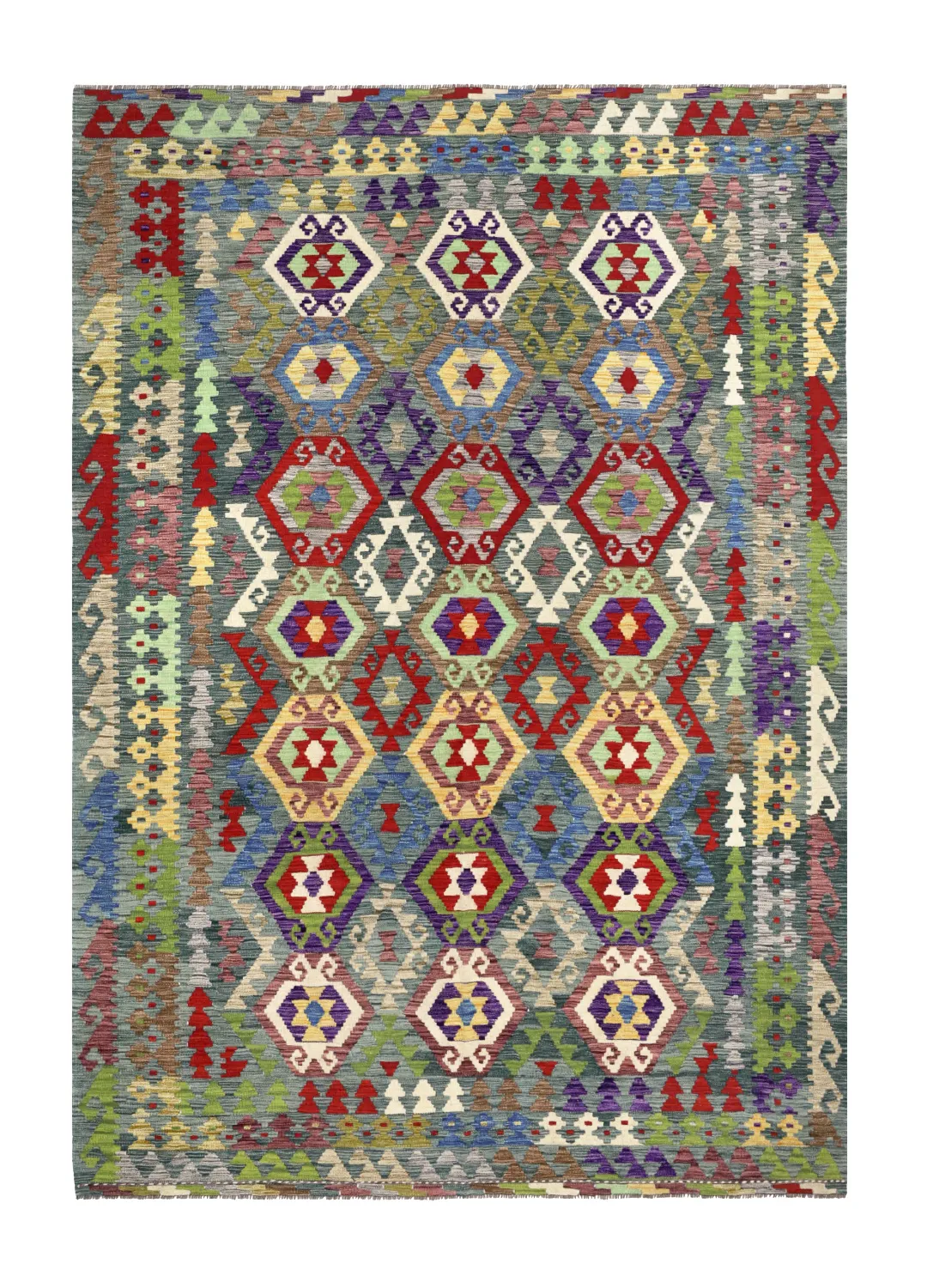 Orientalsk Tæppe - Vegi Kelim Hand Woven - 199 x 290 cm