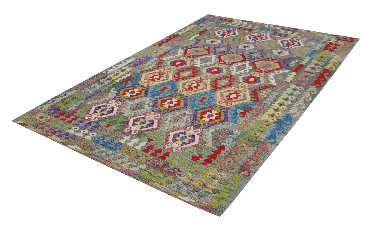 Orientalsk Tæppe - Vegi Kelim Hand Woven - 199 x 290 cm