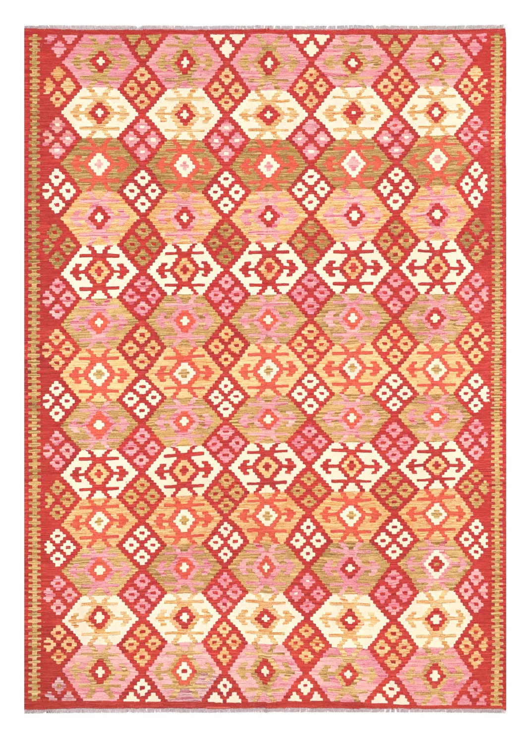 Orientalsk Tæppe - Vegi Kelim Hand Woven - 207 x 294 cm