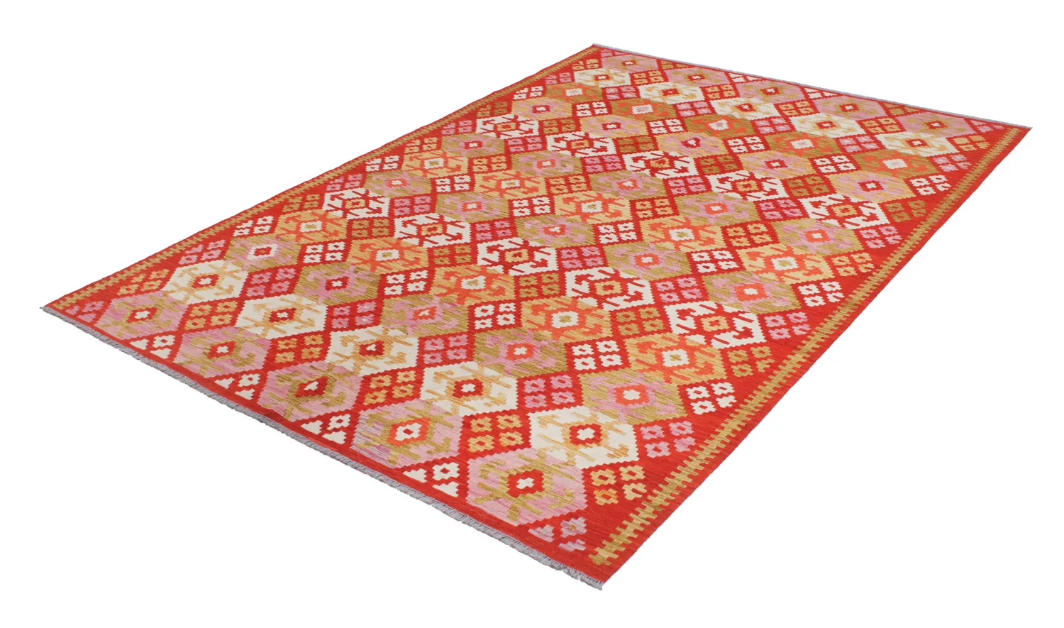 Orientalsk Tæppe - Vegi Kelim Hand Woven - 207 x 294 cm