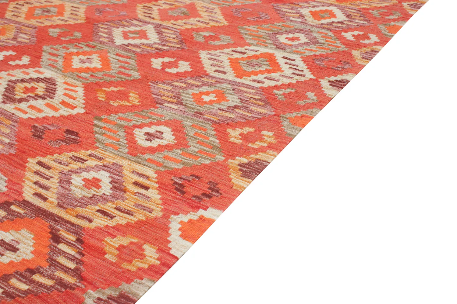 Orientalsk Tæppe - Vegi Kelim Hand Woven - 123 x 172 cm