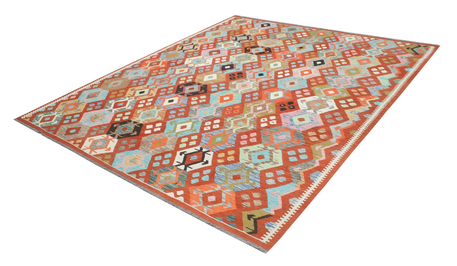 Orientalsk Tæppe - Vegi Kelim Hand Woven - 253 x 295 cm
