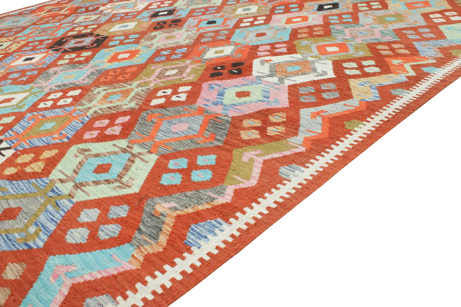 Orientalsk Tæppe - Vegi Kelim Hand Woven - 253 x 295 cm