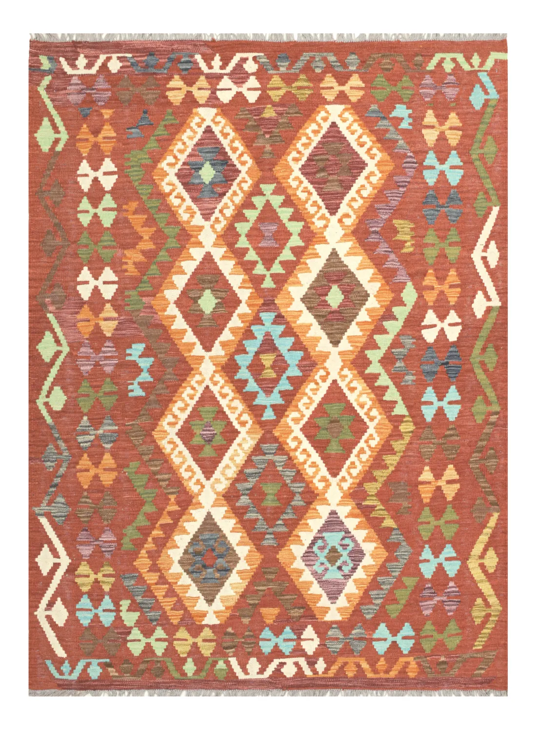 Orientalsk Tæppe - Vegi Kelim Hand Woven - 130 x 176 cm