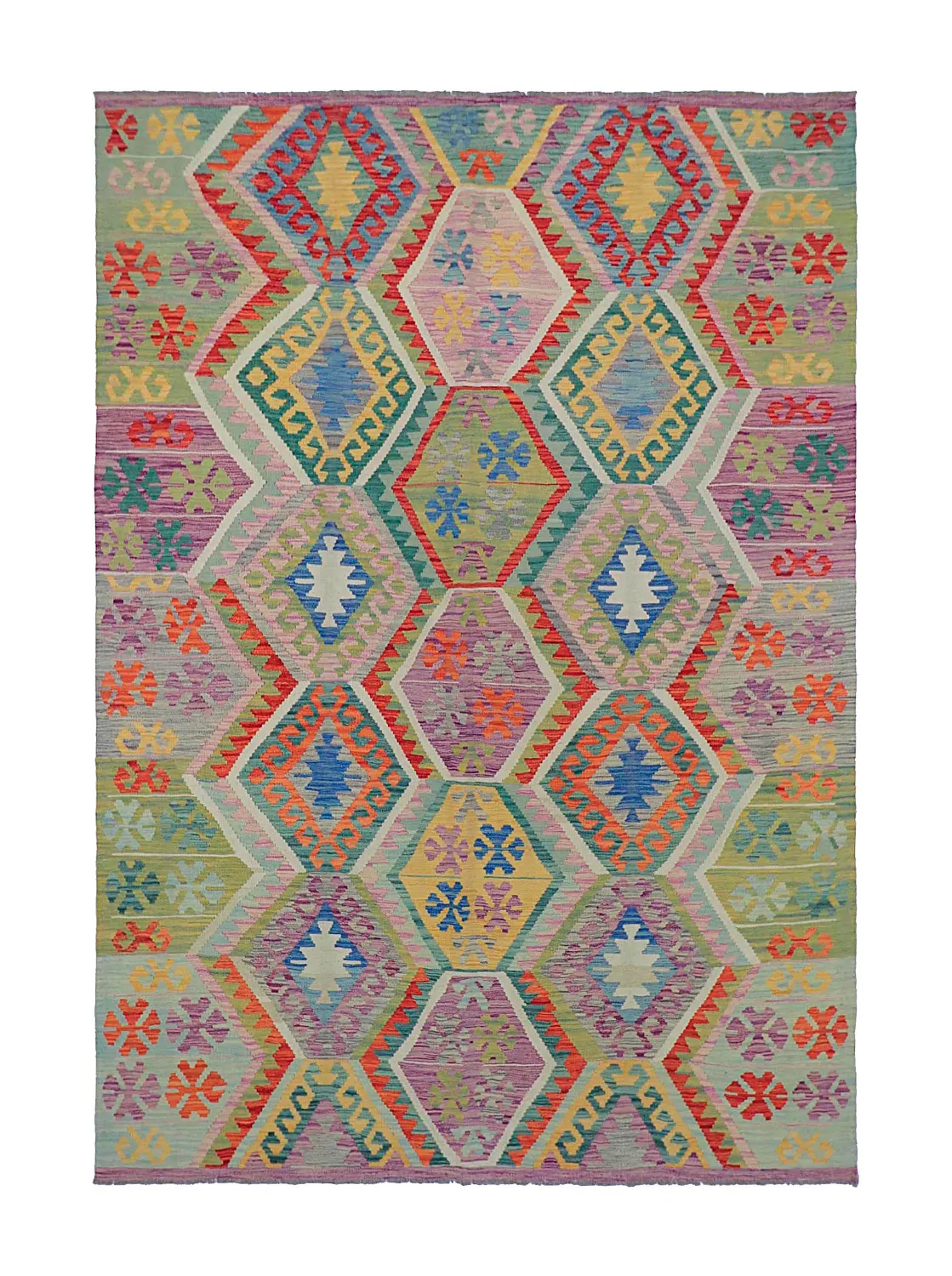 Orientalsk Tæppe - Vegi Kelim Hand Woven - 200 x 293 cm