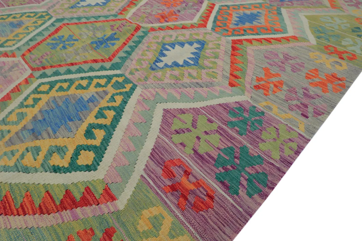 Orientalsk Tæppe - Vegi Kelim Hand Woven - 200 x 293 cm