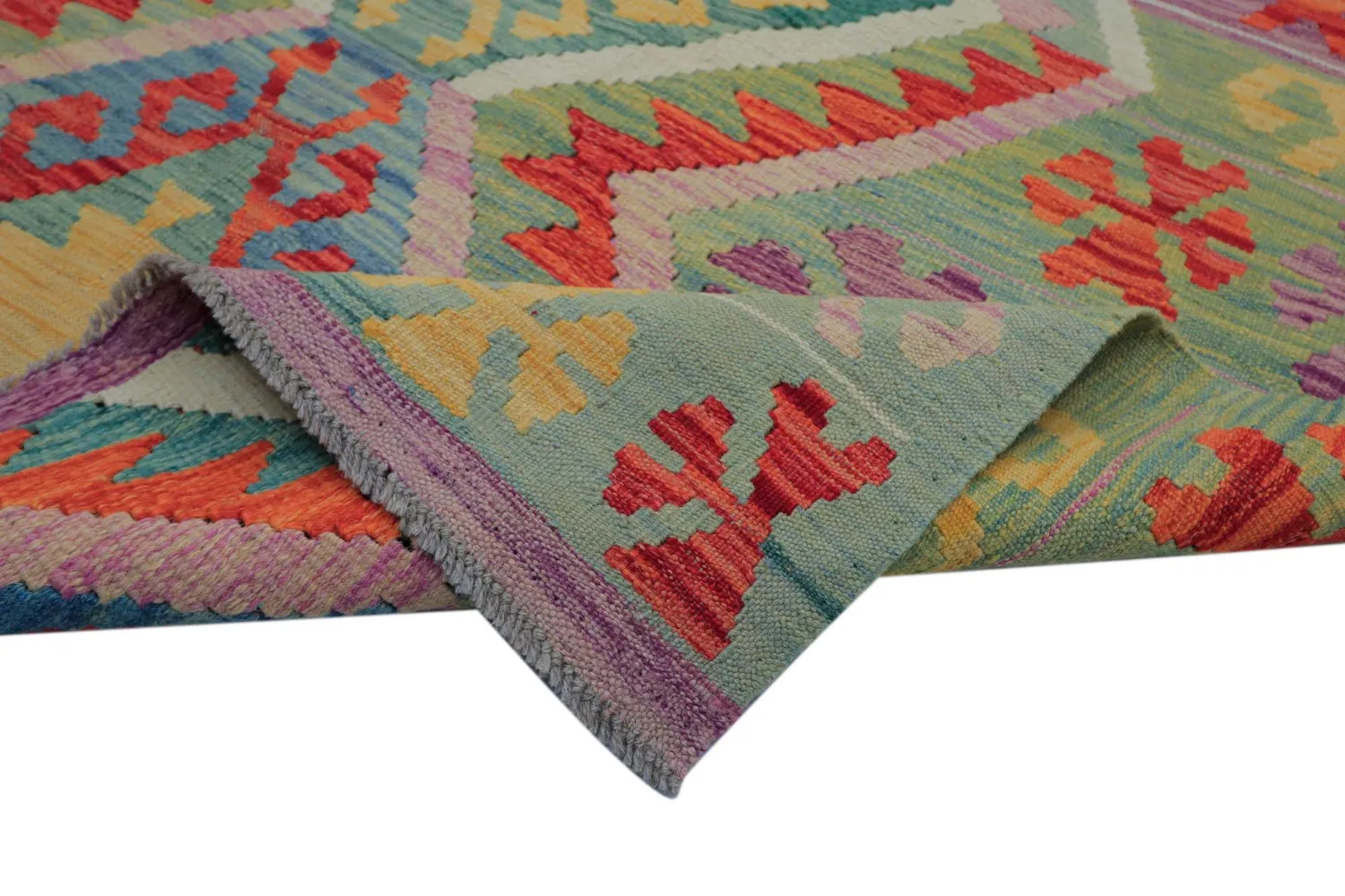 Orientalsk Tæppe - Vegi Kelim Hand Woven - 200 x 293 cm