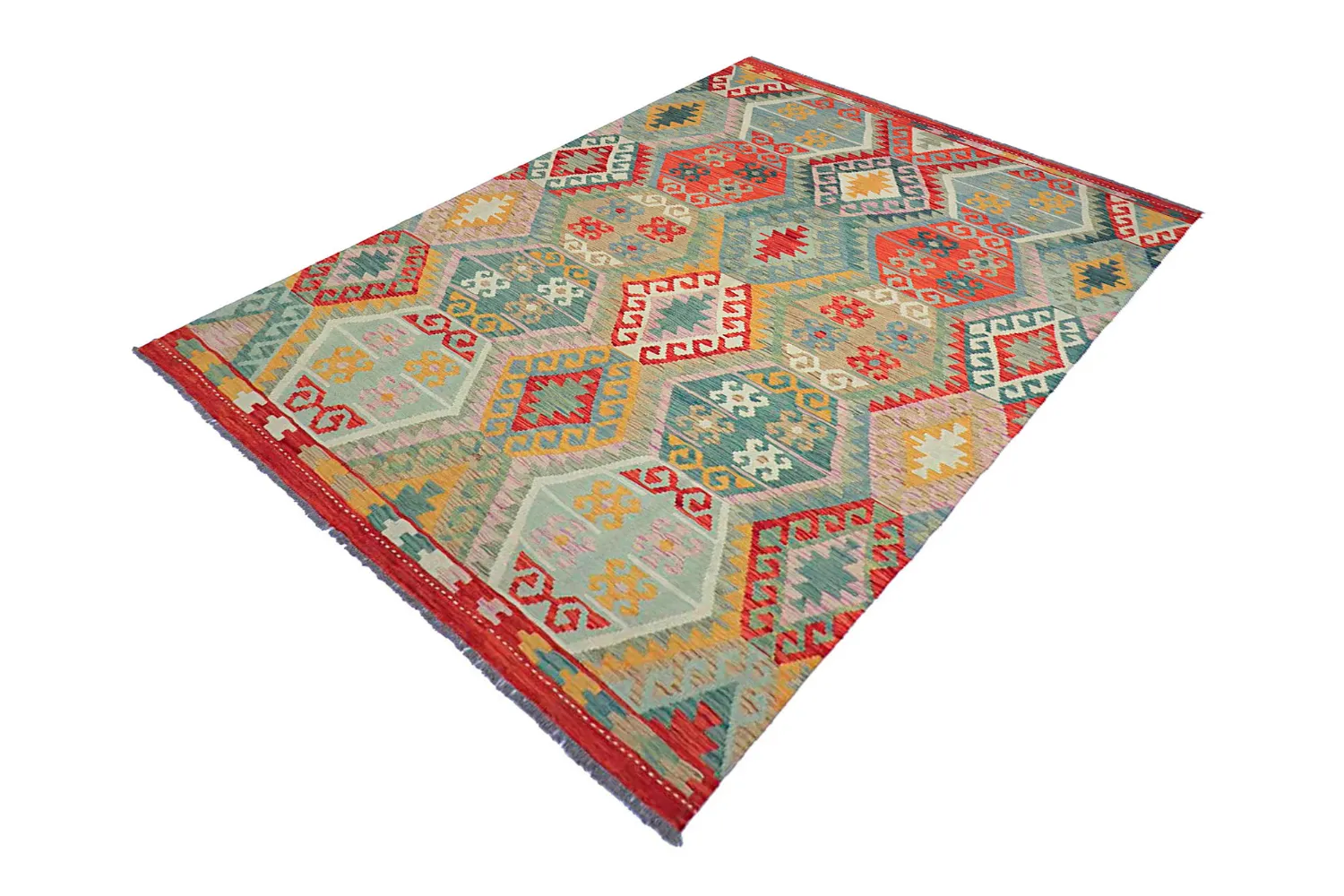 Orientalsk Tæppe - Vegi Kelim Hand Woven - 171 x 253 cm