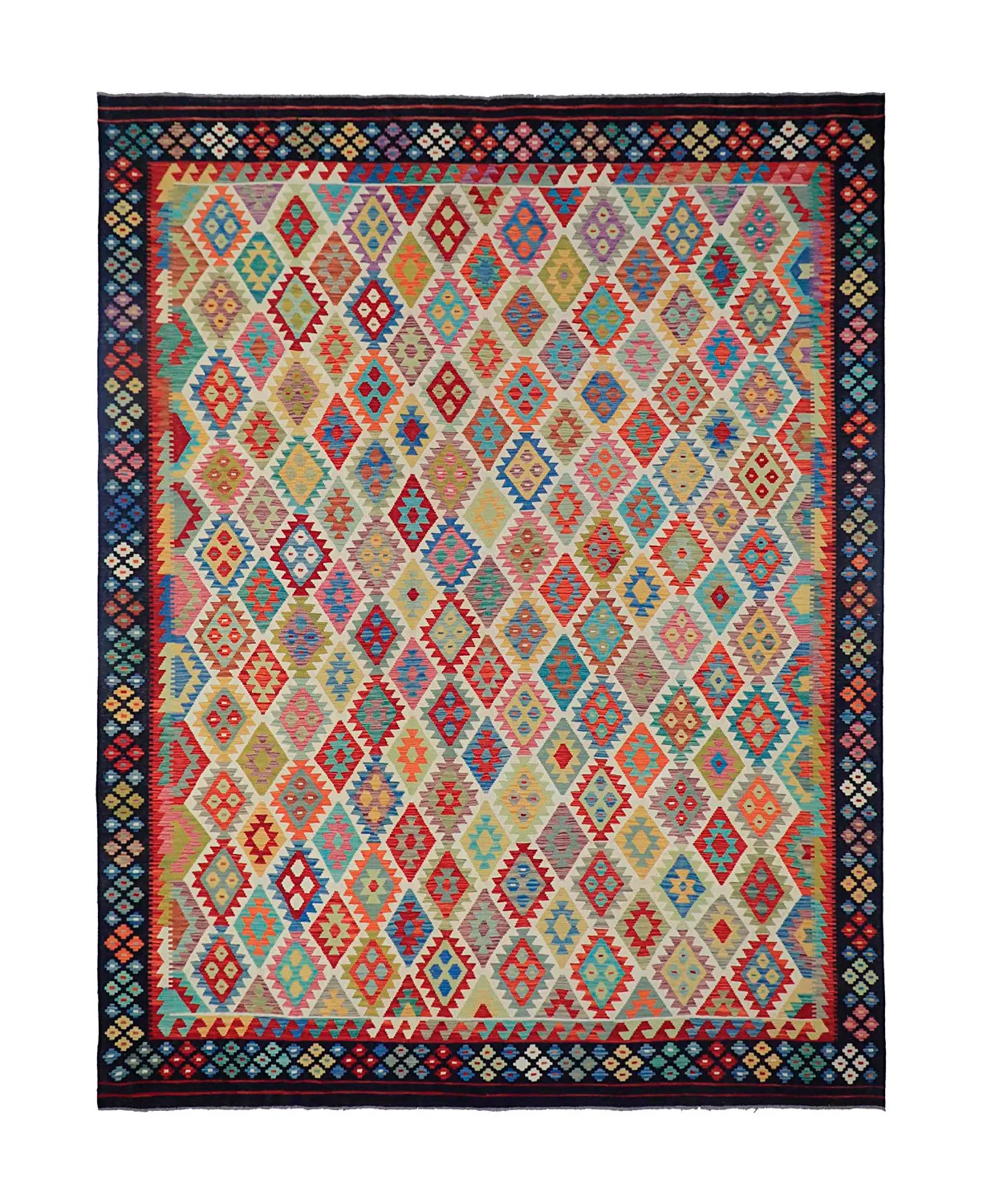Orientalsk Tæppe - Vegi Kelim Hand Woven - 303 x 393 cm