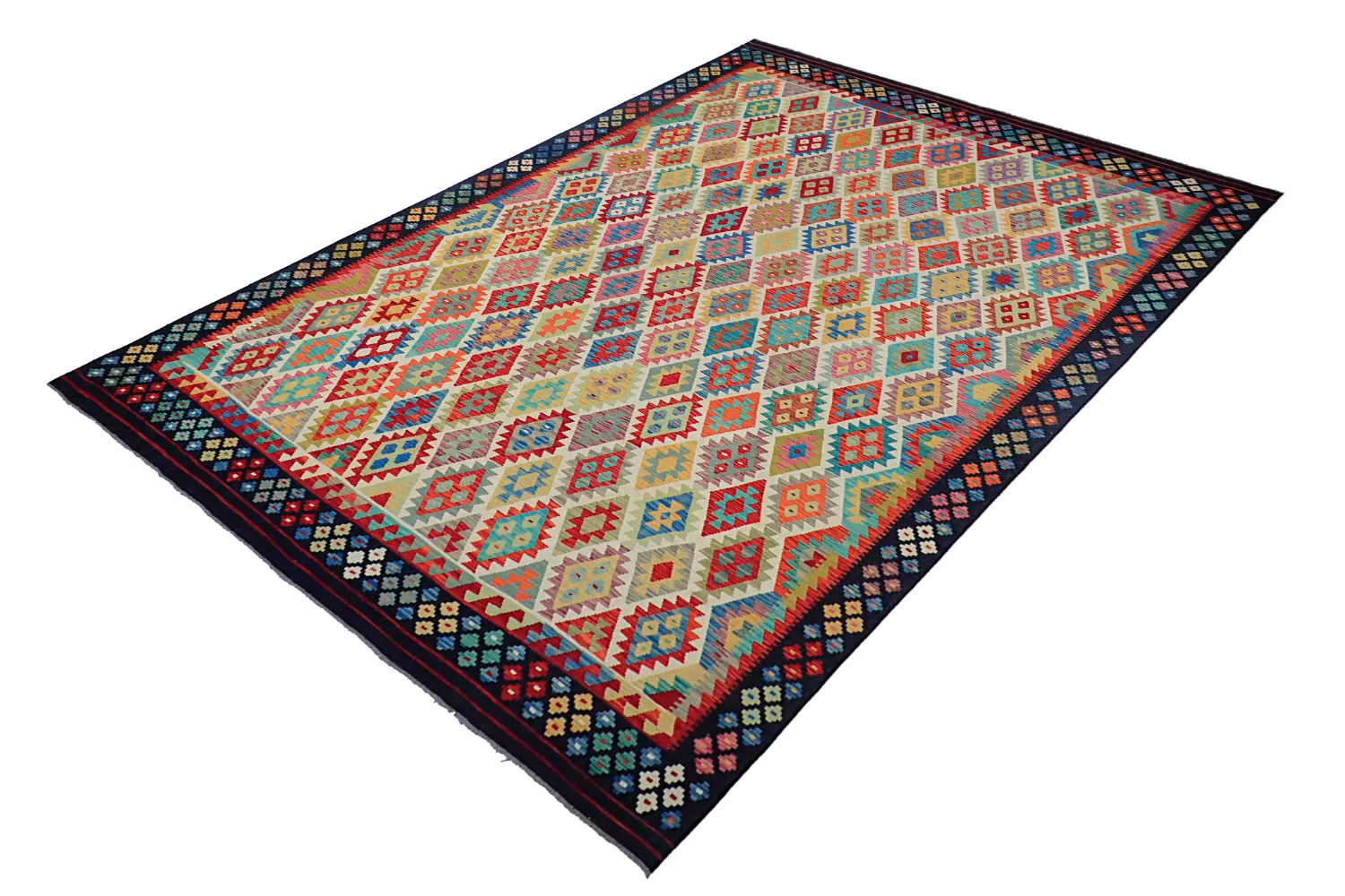 Orientalsk Tæppe - Vegi Kelim Hand Woven - 303 x 393 cm