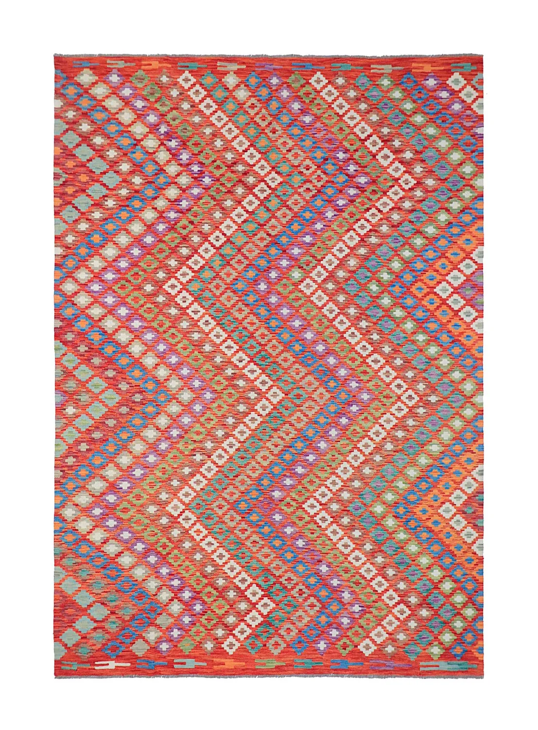 Orientalsk Tæppe - Vegi Kelim Hand Woven - 207 x 301 cm
