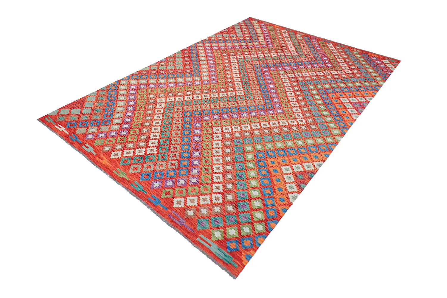 Orientalsk Tæppe - Vegi Kelim Hand Woven - 207 x 301 cm